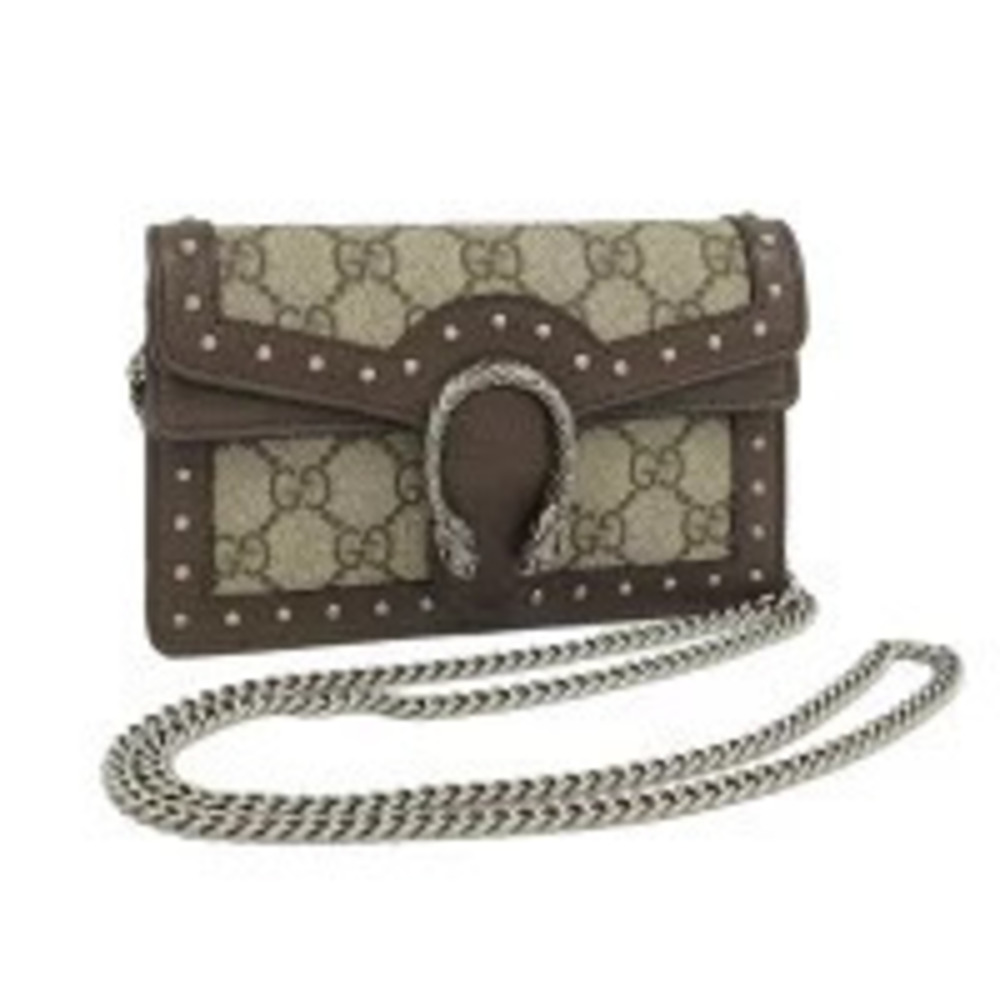 Gucci Dionysus Chain Shoulder Bag Studded Brown
